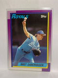 # 350 Bret Saberhagen  Kansas City Royals 1990 Topps Baseball Cards