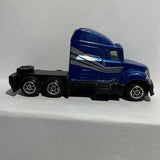 Blue Semi Tractor Truck Motor Max Diecast Car