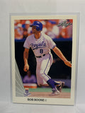 # 46 Bob Boone  Kansas City Royals 1990 Leaf Baseball Cards