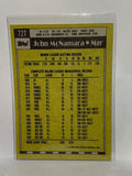 # 72T John McNamara Manager Cleveland Indians 1990 Topps Baseball Cards