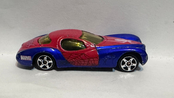 Red Blue Spiderman Chrysler Atlantic ©2004 Maisto Diecast Car