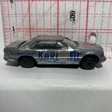 Silver Mercedes-Benz C124-W124 Coupe Race Car Unbranded Diecast Car