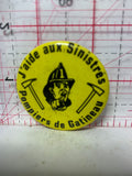 J'aide aux Sinisters Pompiers de Gatineau  Button Pinback