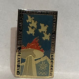 Calgary Winter 1988 Games Torch Doves  Lapel Pin
