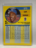 # 573 Gary Thurman    Kansas City Royals 1991 Fleer Baseball card