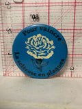 Pour Vaincre La sclerose en plaques Carnation Flower  Button Pinback