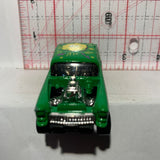 Green Gaster '55 Chevy Bel Air Gasser X1634 Hot Wheels Diecast Car