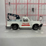 White Police Tow Truck GMC Sierra Wrecker 8007  Realtoy Diecast Car