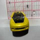 Yellow 2005 Corvette First Editions Tooned Hot Wheels Diecast Car