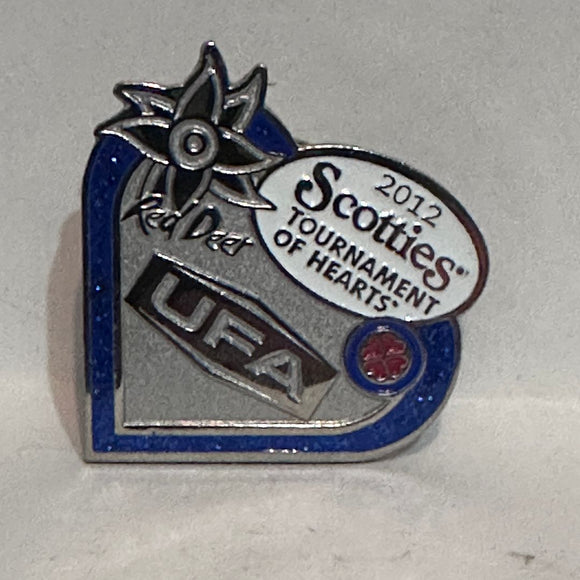 Scotties Tournament of Hearts 2012 Red Deer UFA Curling  Lapel Pin