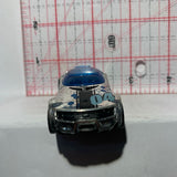 Silver High Voltage HW Racing Super Chromes Hot Wheels Diecast Car