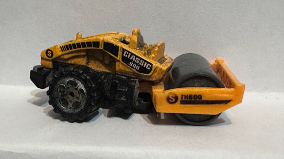Yellow Classic 600 Construction Steam Roller Unbranded Diecast Car