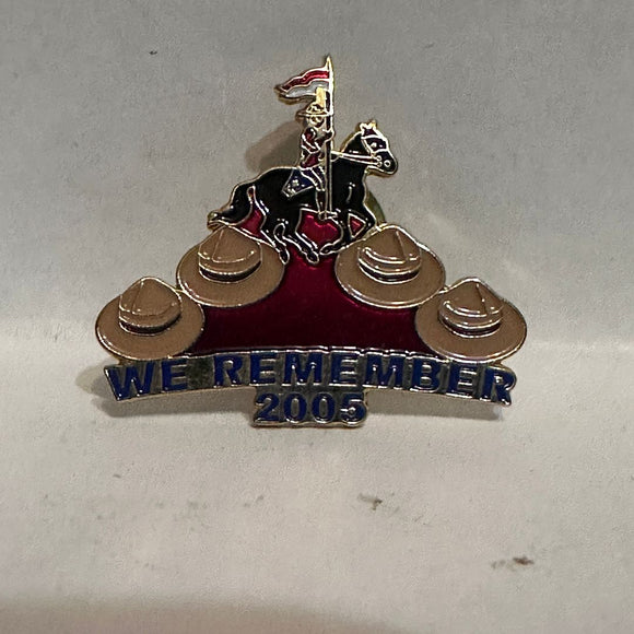 We Remember 2005 RCMP   Lapel Pin