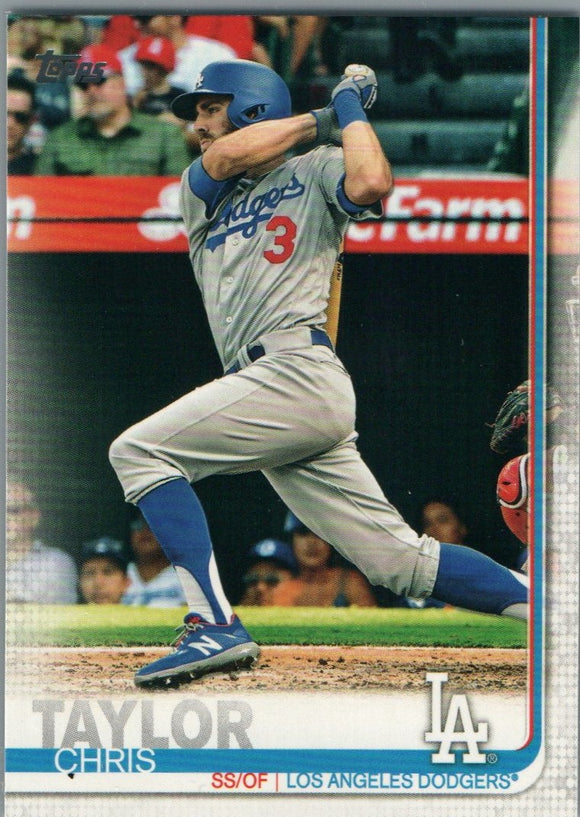 #72 Chris Taylor Los Angeles Dodgers 2019 Topps Series 1 Baseball