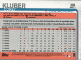 #336 Corey Kluber Cleveland Indians 2019 Topps Series 1 Baseball