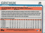 #309 Randal Grichuk Toronto Blue Jays 2019 Topps Series 1 Baseball