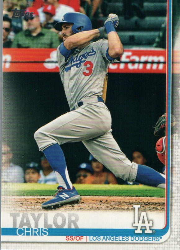 #72 Chris Taylor Los Angeles Dodgers2019 Topps Series 1 Baseball
