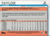#72 Chris Taylor Los Angeles Dodgers2019 Topps Series 1 Baseball