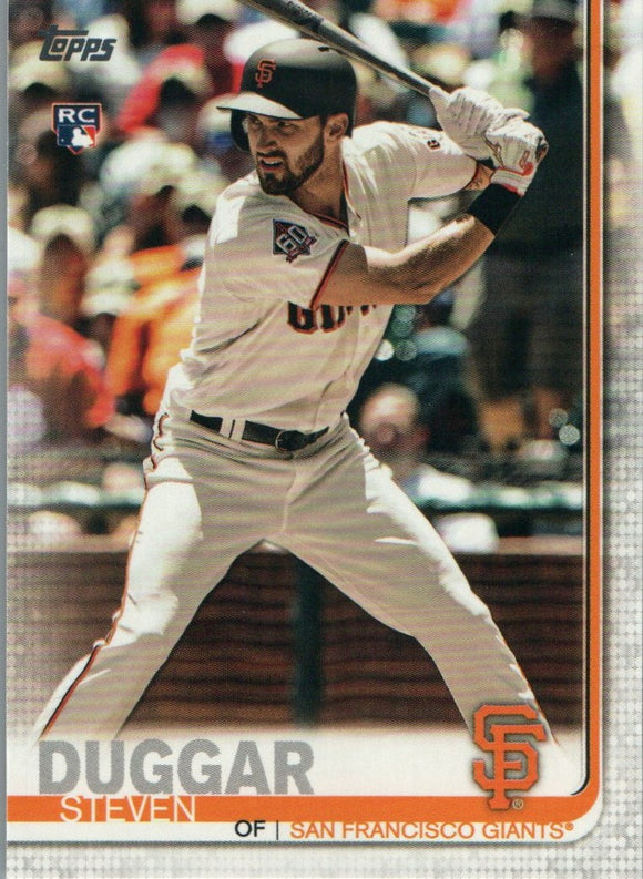#190 Steven Duggar San Francisco Giants RC 2019 Topps Series 1 Baseball