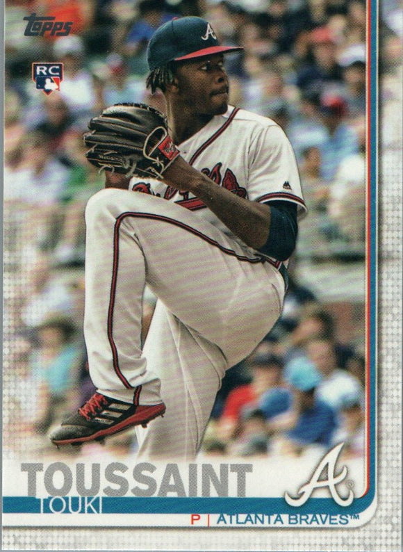 #61 Touki Toussaint Atlanta Braves RC 2019 Topps Series 1 Baseball