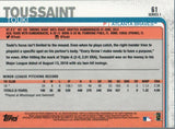 #61 Touki Toussaint Atlanta Braves RC 2019 Topps Series 1 Baseball