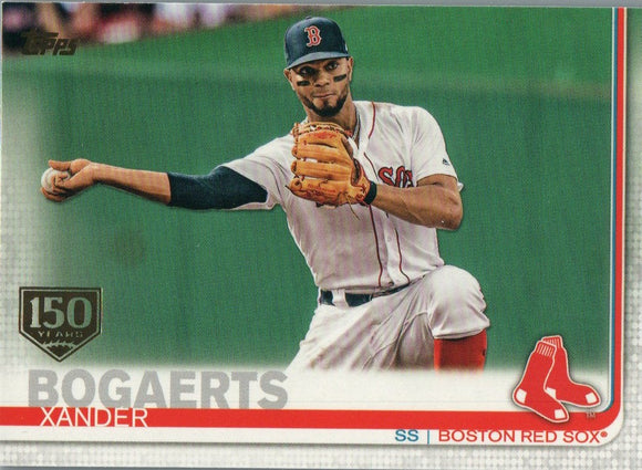 #167 Xander Bogaerts Boston Red Sox 2019 Topps Series 1 Baseball