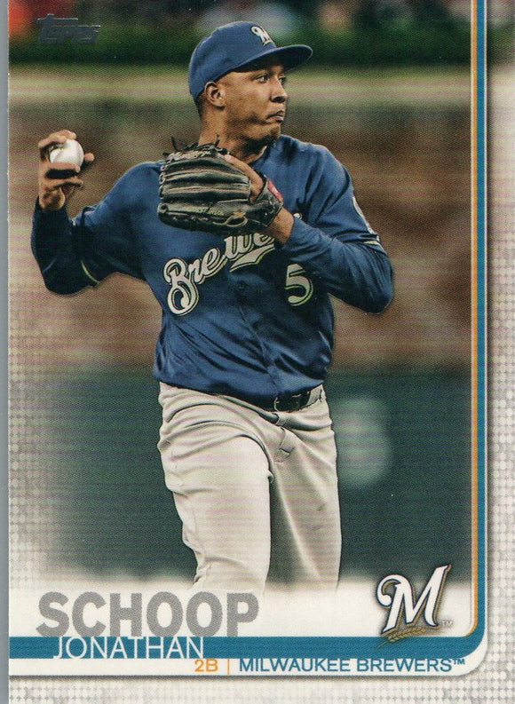 #259 Jonathan Schoop Milwaukee Brewers 2019 Topps Series 1 Baseball