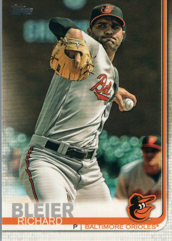 #207 Richard Bleier Baltimore Orioles 2019 Topps Series 1 Baseball