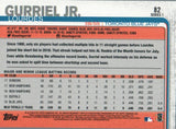 #82 Lourdes Gurriel JR Future Stars Toronto Blue Jays 2019 Topps Series 1 Baseball