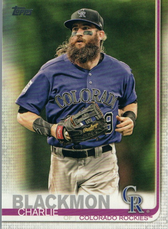 #16 Charlie Blackmon Colorado Rockies 2019 Topps Series 1 Baseball