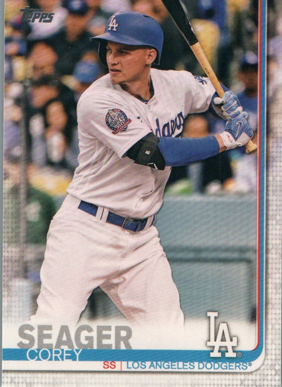 #41 Corey Seager Los Angeles Dodgers 2019 Topps Series 1 Baseball