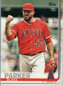 #18 Blake Parker Los Angeles Angels 2019 Topps Series 1 Baseball