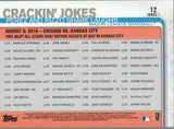 #12 Crackin' Jokes Perez and Rizzo Share Laughs 2019 Topps Series 1 Baseball