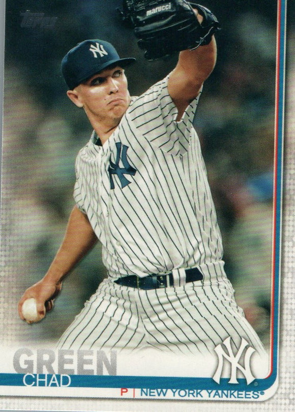 #25 Chad Green New York Yankees 2019 Topps Series 1 Baseball