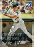 150-71 Mark Mcgwire Oakland Athletics Greatest Players 2019 Topps Series 1 Baseball