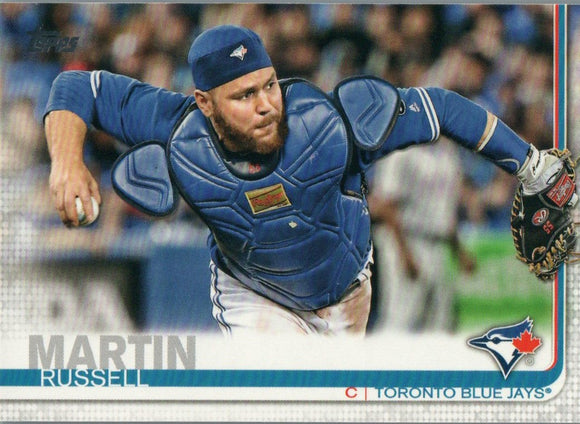 #348 Russell Martin Toronto Blue Jays 2019 Topps Series 1 Baseball