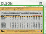 #289 Matt Olson Oakland Athletics 2019 Topps Series 1 Baseball
