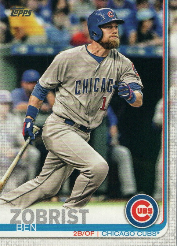 #9 Ben Zobrist Chicago Cubs 2019 Topps Series 1 Baseball