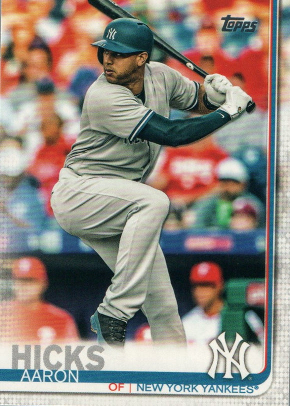 #260 Aaron Hicks New York Yankees 2019 Topps Series 1 Baseball