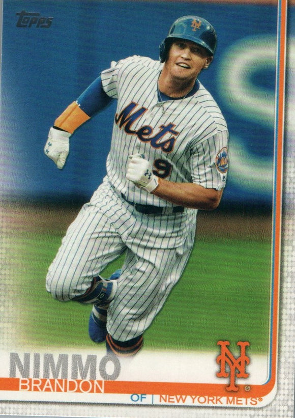 #172 Brandon Nimmo New York Mets 2019 Topps Series 1 Baseball