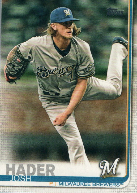 #30 Josh Hader Milwaukee Brewers 2019 Topps Series 1 Baseball