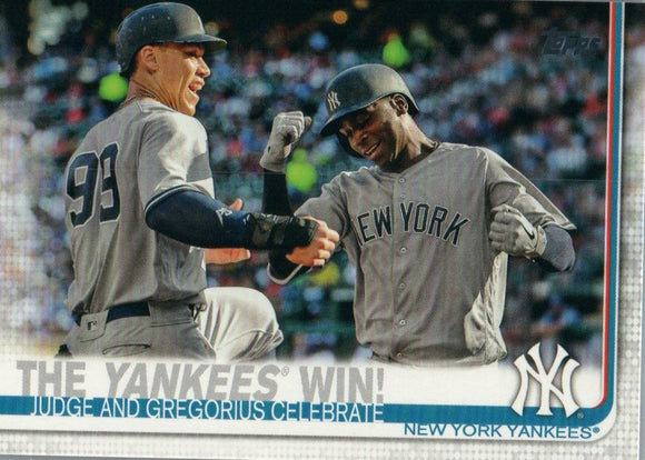 #14 The Yankees Win New York Yankees 2019 Topps Series 1 Baseball