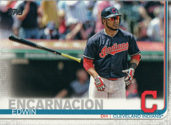 #42 Edwin Encarnacion Cleveland Indians 2019 Topps Series 1 Baseball