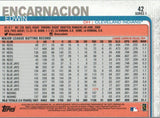 #42 Edwin Encarnacion Cleveland Indians 2019 Topps Series 1 Baseball