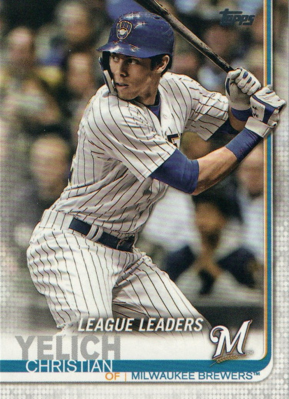 #239 Christian Yelich Milwaukee Brewers 2019 Topps Series 1 Baseball