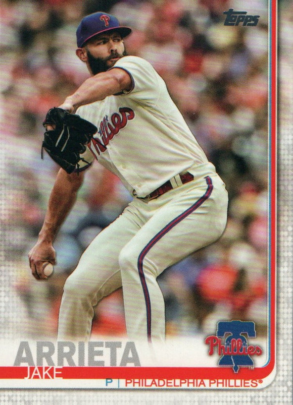 #144 Jake Arrieta Philadelphia Phillies 2019 Topps Series 1 Baseball