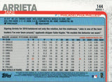 #144 Jake Arrieta Philadelphia Phillies 2019 Topps Series 1 Baseball