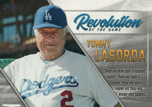 Rev-6 Tommy Lasorta Revolution of the Game 2019 Topps Series 1 Baseball