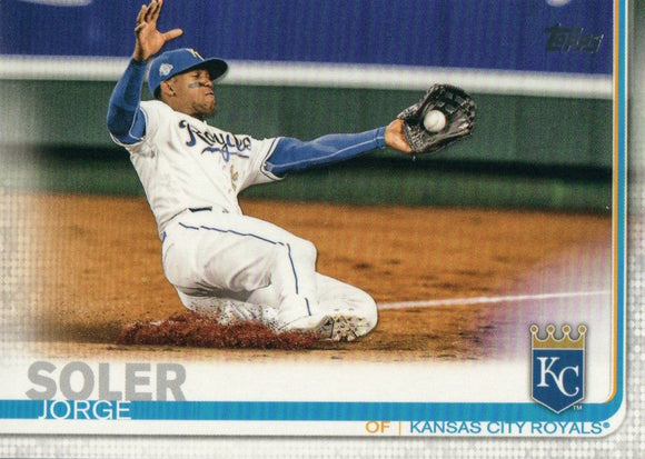 #307 Jorge Soler Kansas City Royals 2019 Topps Series 1 Baseball