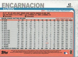 #42 Edwin Encarnacion Cleveland Indians 150 Years 2019 Topps Series 1 Baseball